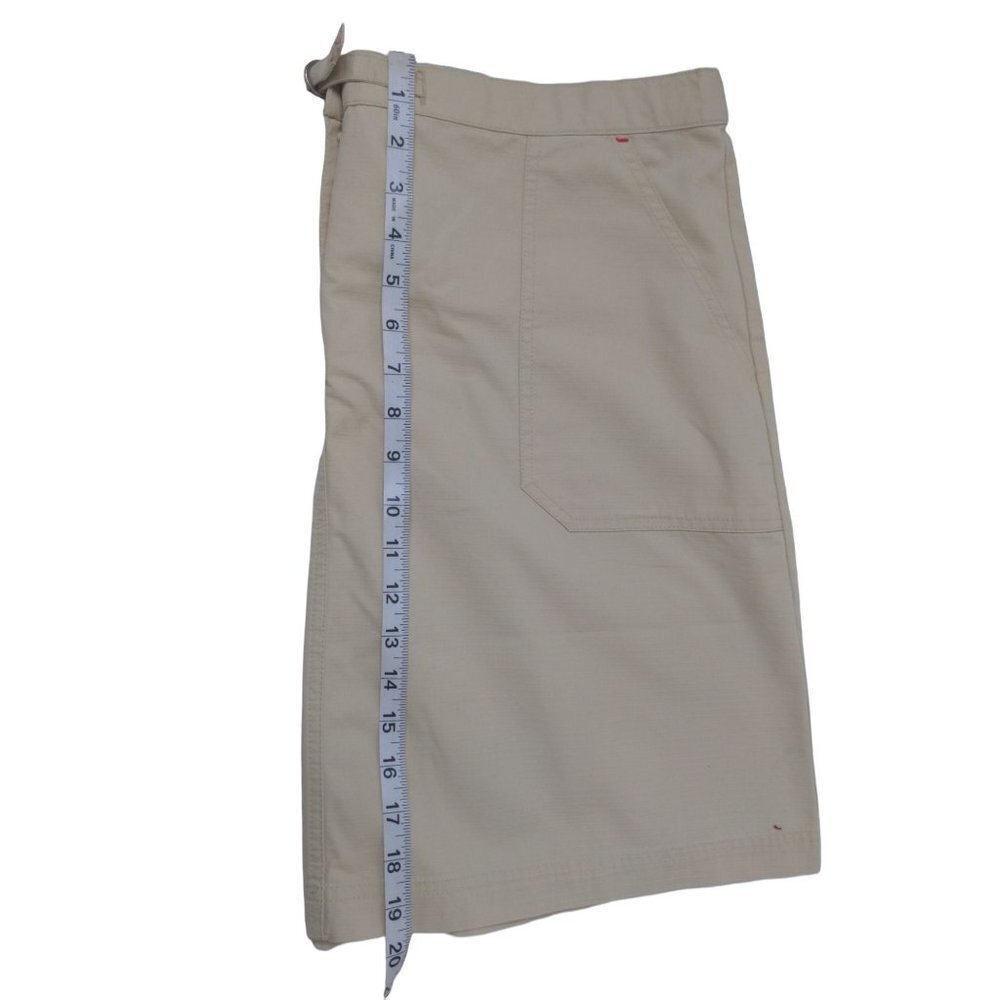LL Bean Skirt Womens 20 Petite Khaki Casual Cotton Blend Summer Travel - Picture 7 of 7